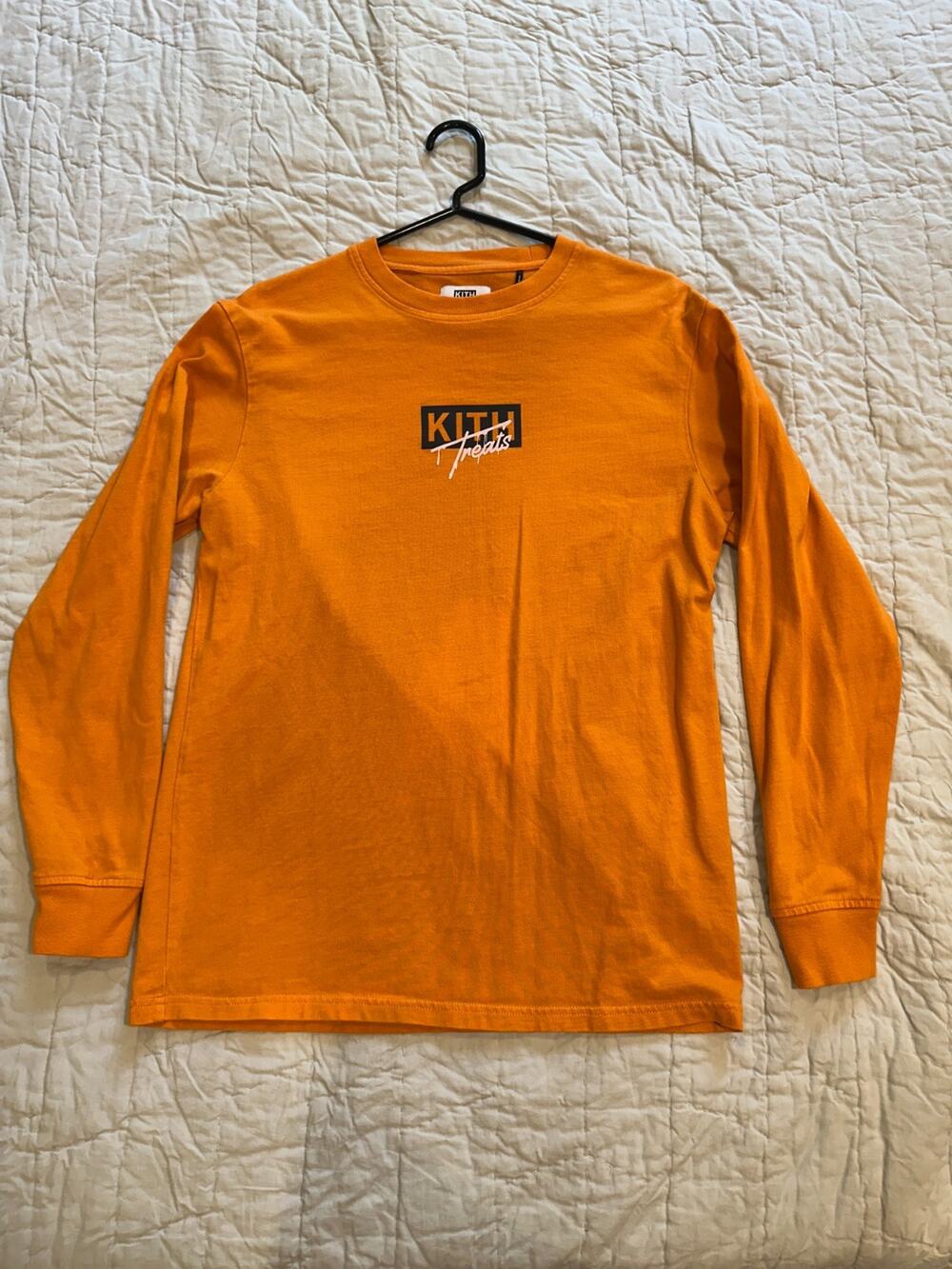 Kith Treats Halloween 2019 - Orange Long Sleeve UV Reactive Shirt - Mens S